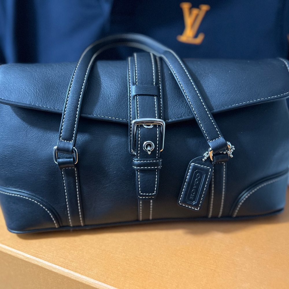 COACH calf leather premium collection handbag